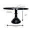 Durable Black Melamine Pedestal Cake Stand – Elegant 11.5" Dessert Display for Events, Parties & Celebrations